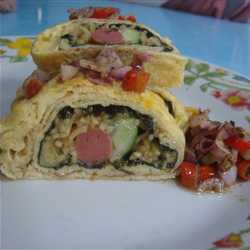 egg roll sambal matah